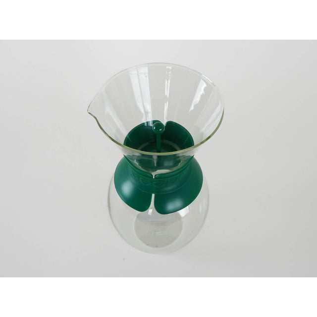 A glass coffee pot manufactured in the 1980s by the renowned Danish manufacturer Bodum. A stylish Bodum coffee pot made of...