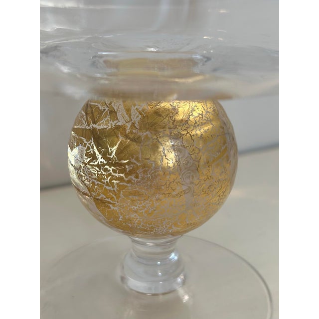 Hand blown lovely rose bowl or compote made by the famed Union Street Glass Company and designed by award winning artist...