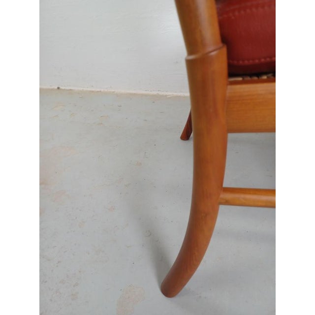 Fully Restored Colonial Chair in Cherry by Ole Wanscher for P. Jeppesen, 1970s For Sale - Image 14 of 16