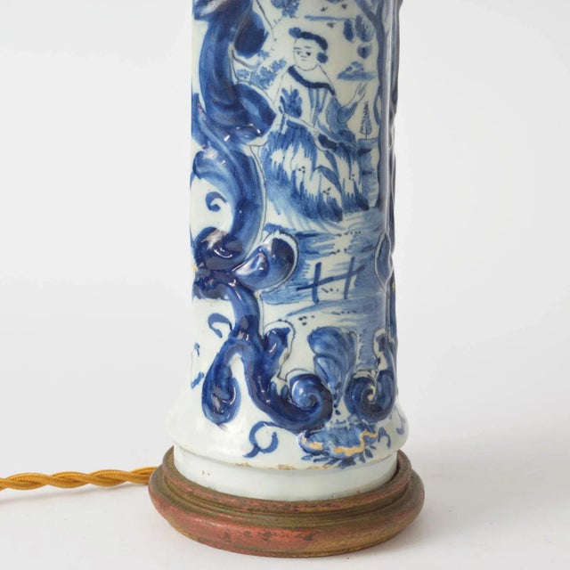 18th Century Delftware Table Lamp For Sale - Image 5 of 6