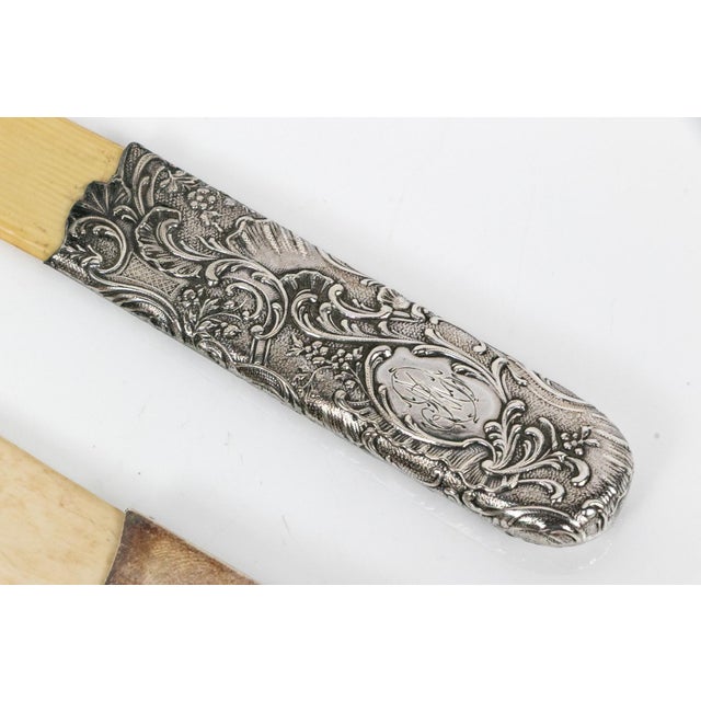 Metal Antique Silver and Bone English Page Turners—A Set of Three For Sale - Image 7 of 9