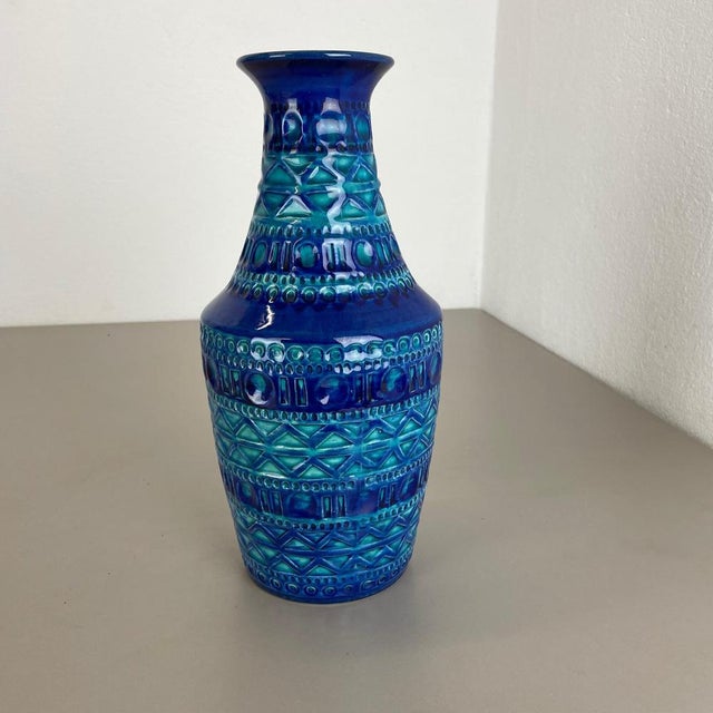 Article: pottery ceramic vase producer: bay ceramic, germany decade: 1970s : original vintage 1970s pottery ceramic vase...