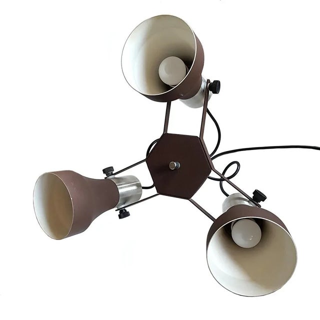 Mid-Century Modern Triple Pendant Lamp, 1970s For Sale - Image 4 of 6