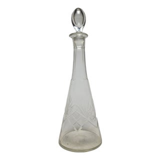 Art Deco Crystal Carafe, Germany, 1900s For Sale