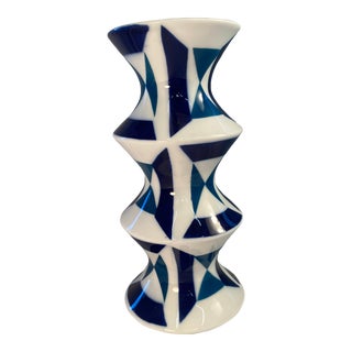 Vintage 1980s Sargadelos Porcelain Vase For Sale