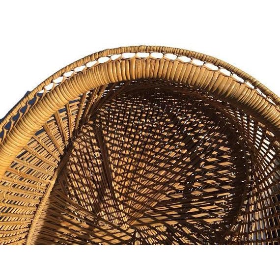 Vintage Rattan Bassinet Bohemian Nursery Baby Crib Buri ...