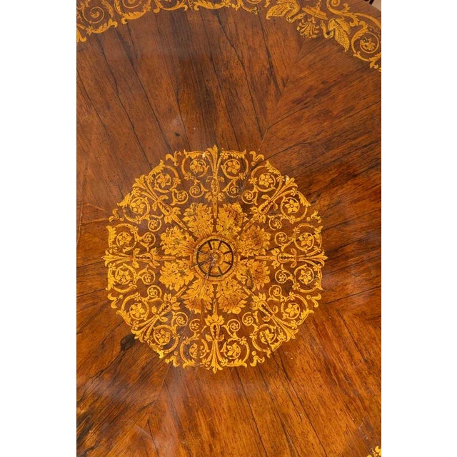 Wood Charles X Rosewood and Giltwood Table For Sale - Image 7 of 9