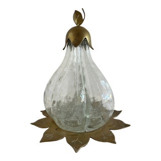 Vintage Midcentury Pear Shaped Multipurpose Decanter Set For Sale