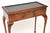 Antique Leather Top Console Table in Burr Walnut, 1890 For Sale - Image 9 of 12