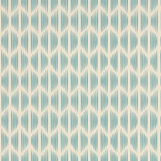 Sample - Schumacher X David Oliver Ovington Wallpaper in Blues Blue For Sale