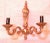 Very elegant Neo-Classical Pair of two-light sconces, "S" shape arms, and beautifully craved with plants and flowers....