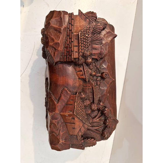 Wood Carved Vintage Box For Sale - Image 11 of 12