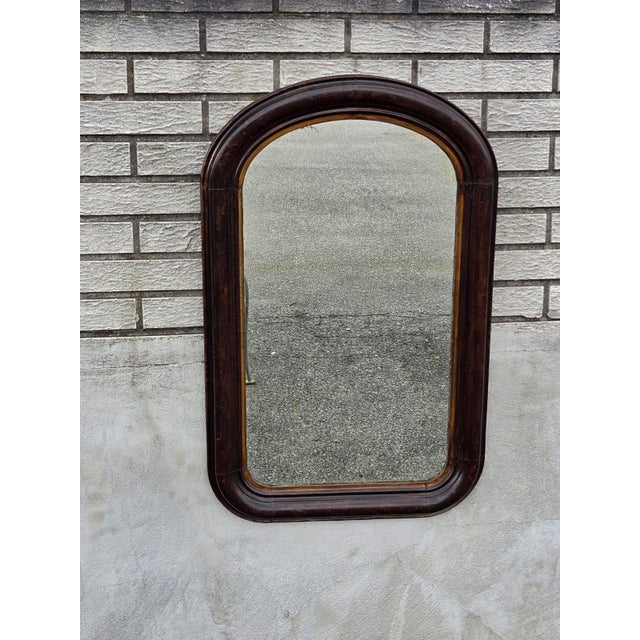 19th Century Victorian Walnut, American Made Mirror Original Paint. For Sale - Image 10 of 17