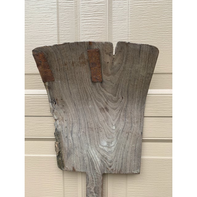 Antique 19th Century Hand Made Wooden Grain Shovel For Sale - Image 4 of 10