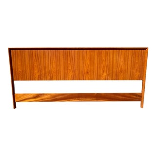 Westnofa Norway Mid Century Modern King Scandinavian Teak King Headboard For Sale