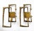 Metal Sconces Bronze Frames without Glasses by Angelo Brotto for Esperia, 1960s, Set of 2 For Sale - Image 7 of 10