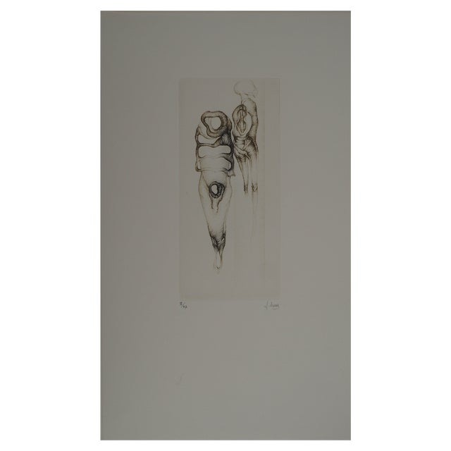 Fred Deux, Rooted Bodies, Original Engraving For Sale