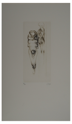 Fred Deux, Rooted Bodies, Original Engraving