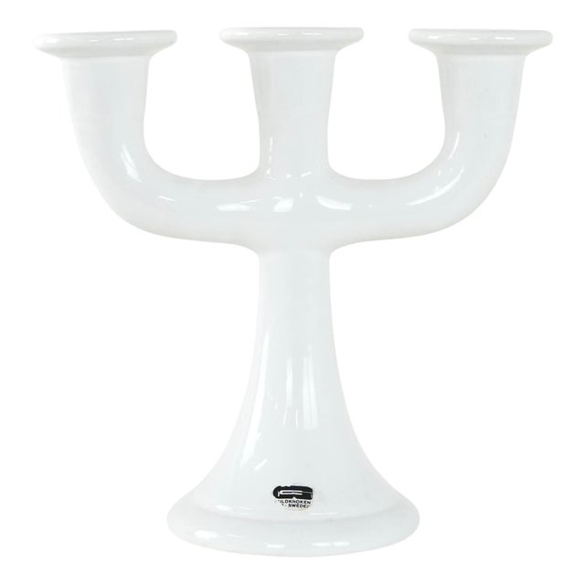 Vintage Swedish Ceramic Candleholder from Guldkroken Hjo, 1970s For Sale