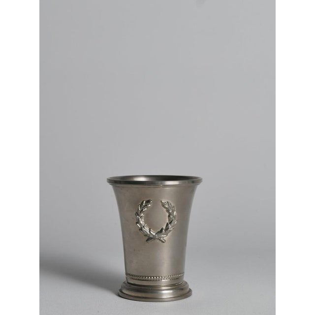 Small Vintage Pewter Vase with Laurel Wreath from Svenskt Tenn, Sweden, 1967 For Sale - Image 6 of 10