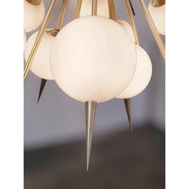 Brass 21st Century Murano Pinocchio Chandelier by Fabio LTD For Sale - Image 8 of 8