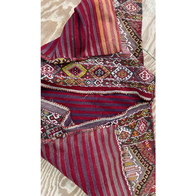 Antique Eastern Anatolian Sumakh Double Saddlebag (Khorjin) For Sale - Image 4 of 9