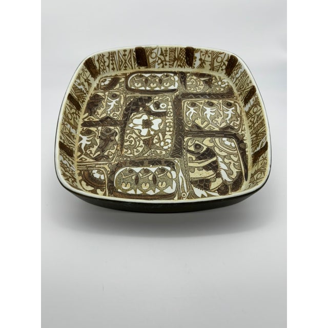 Vintage Nils Thorsson Royal Copenhagen Faience Baca Series Shallow Dish For Sale - Image 14 of 18