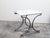 French Midcentury Steel and Bronze Console Table with White Veined Marble Top For Sale - Image 12 of 12