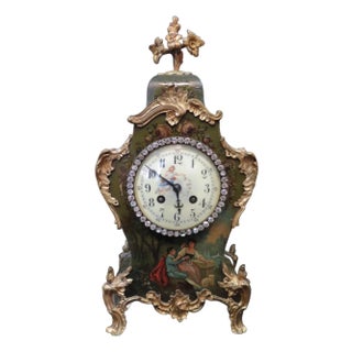 Vintage Continental Mantle Clock For Sale