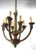 Eight-Light Greco Roman Revival Arts & Crafts Chandelier For Sale - Image 9 of 10