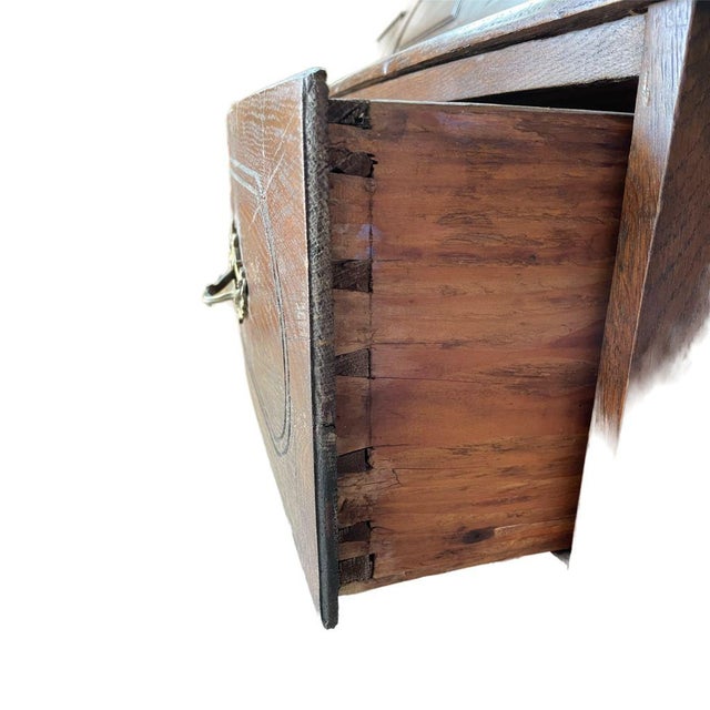 Baroque Chest of Drawers with Secretary Desk, 1780 For Sale - Image 3 of 9