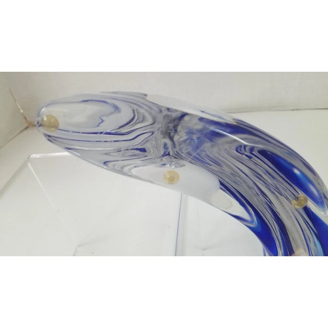 Glass Vintage Art Glass Sculpture For Sale - Image 7 of 8