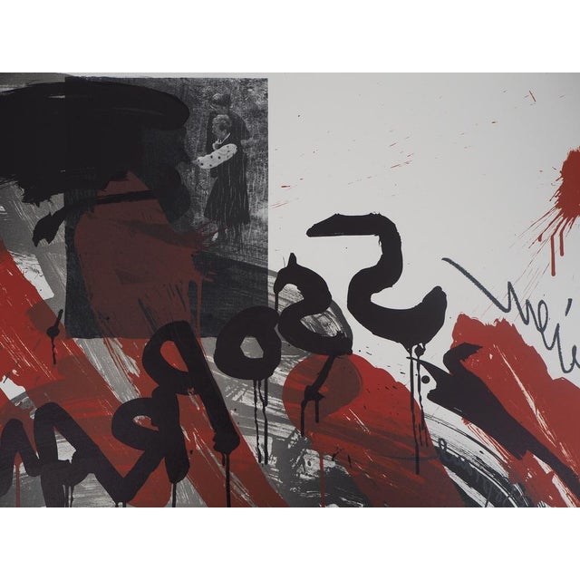 Wolf Vostell, The Cry, Soprane, Original Lithograph, 1990 For Sale - Image 7 of 8