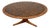 Vintage Wood Coffee Table with Etched Brass Top, 1970s For Sale