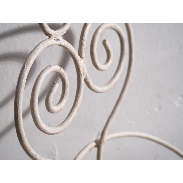 Antique White Garden Chairs, 1920s, Set of 4 For Sale - Image 12 of 18