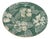 Mid 20th Century Green Hawaiian Hibiscus Dinner Plate by Tepco Wallace China For Sale