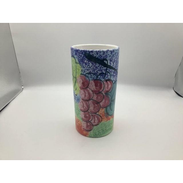 Vintage Italian Ceramic Canister Vase For Sale - Image 12 of 13