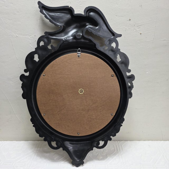 Metal 1950s Mid Century Eagle Wall Mirror Federal Revival Americana Coppercraft Guild 21" For Sale - Image 7 of 11