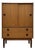Mid Century Modern Teak Cabinet / Danish Modern Armoire / Sliding Door Highboy Dresser / Vintage Scandinavian Storage Cabinet, C. 1960’s For Sale