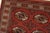 Turkmen Rug 3'3'' X 5' Red Wool Vintage Tribal Hand-Knotted Oriental Carpet For Sale In Philadelphia - Image 6 of 12