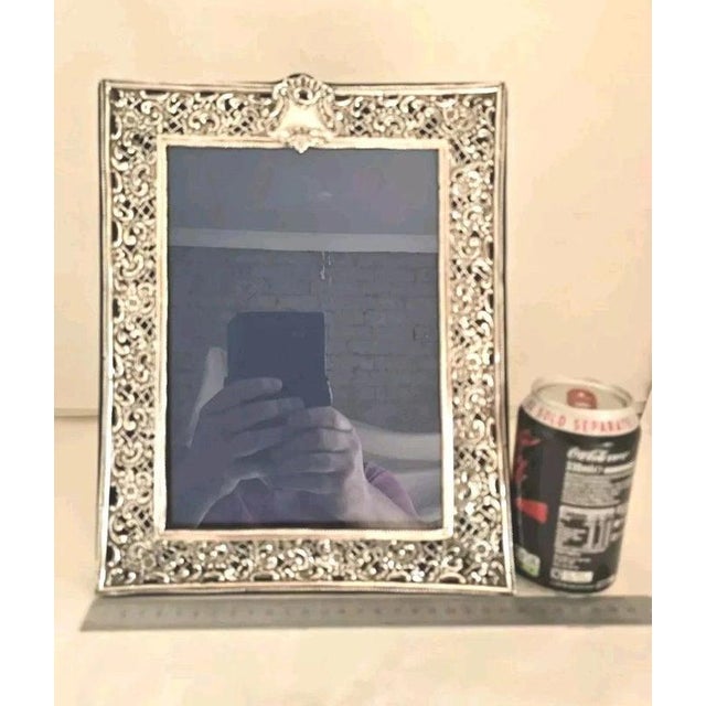 Antique Silver-Mounted Photograph Frame, Birmingham, 1898 For Sale - Image 17 of 18