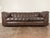 Vintage 1980's Brown Leather Sofa For Sale - Image 4 of 8