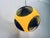 Vintage Ufo Ceiling Lamp in Yellow Plastic and the Black Grids from Massive Lighting, 1970s For Sale - Image 12 of 18