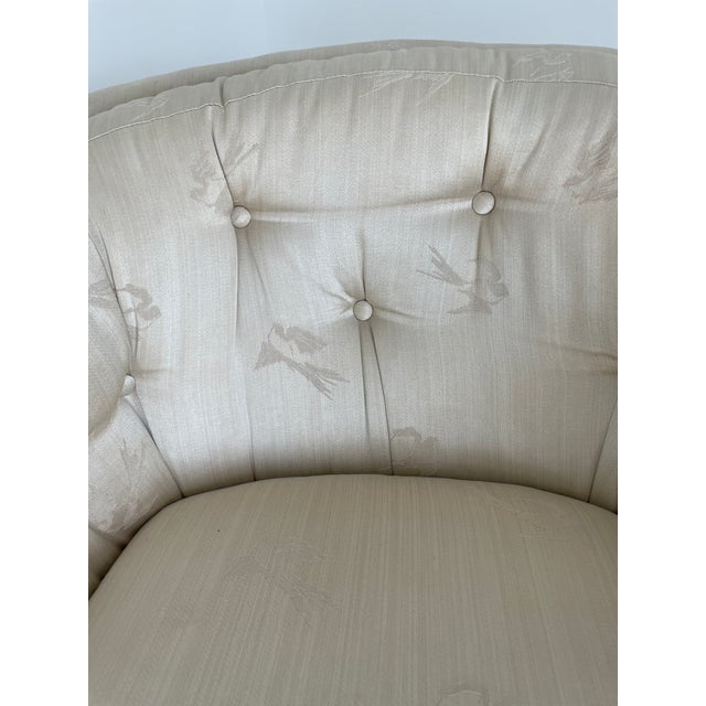 Ivory Vintage Broyhill Asian Style Lounge Chairs For Sale - Image 8 of 8