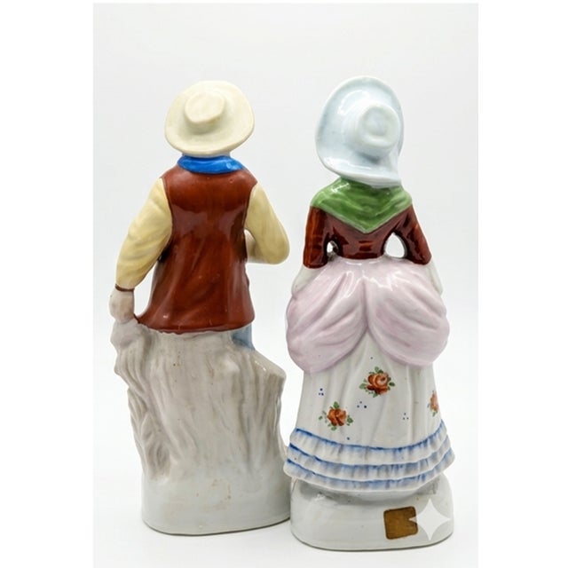 Pair of “Made in Occupied Japan” Porcelain Staffordshire-Style Figurines, Circa 1945–1952 For Sale - Image 6 of 10