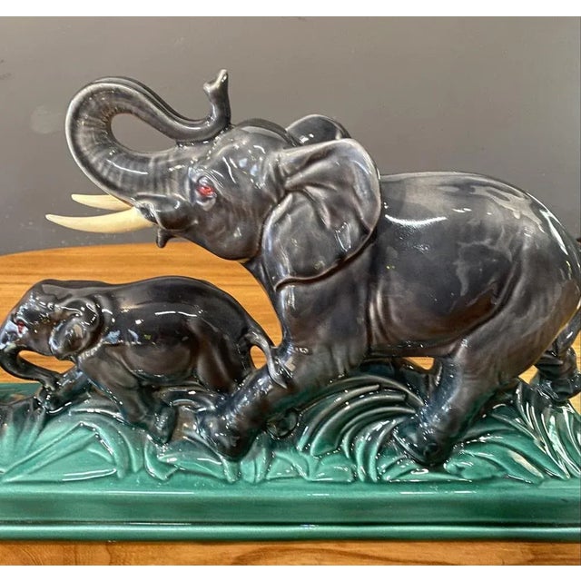 Elephant Ceramic Sculpture, 1960s For Sale - Image 6 of 10