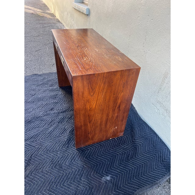 Henredon Late 20th Century Henredon Campaign Desk or Console Table For Sale - Image 4 of 12