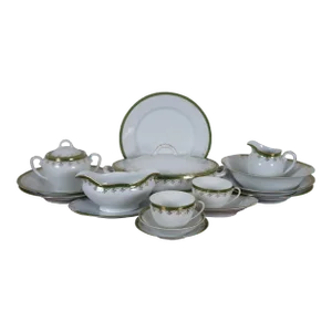 Antique Adolf Persch Ap Austria 18 Piece China Demitasse Tea, Coffee, Dessert & Casserole Set