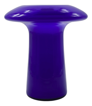 Vintage Italian Cobalt Blue Glass Vase by Angelo Mangiarotti for Knoll International, 1960s