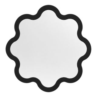 Decorative Circular Wall Mirror Available in Custom Colours – Hvyli Round 60 For Sale